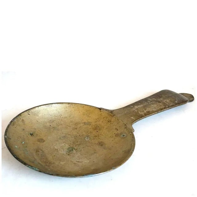 Large Indian Patinated Bronze Tawa Cooking Pan For Sale - Image 4 of 11