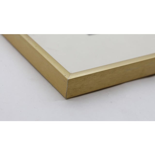 Late 20th Century Cotton Mather Brass Framed Portrait Print For Sale - Image 5 of 7