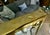 French Directoire Style Brushed Steel and Brass Wall Mirror Star Accents For Sale - Image 15 of 18