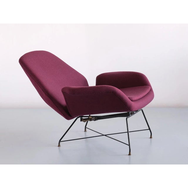 Italian Lotus Adjustable Lounge Chair by Augusto Bozzi for Saporiti Italia, 1960s For Sale - Image 13 of 15