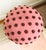 Not Yet Made - Made To Order Mushroom Ottoman in Wool Pink Dot - Large Dots For Sale - Image 5 of 13