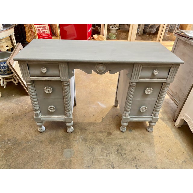 Antique English Style Desk For Sale In Miami - Image 6 of 9