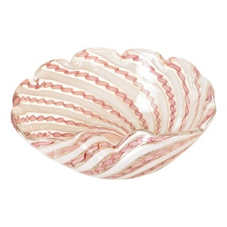 Zanfirico Bowl by Architecture Archimede Seguso for Seguso Vetri d'i Arte, Italy, 1940s For Sale