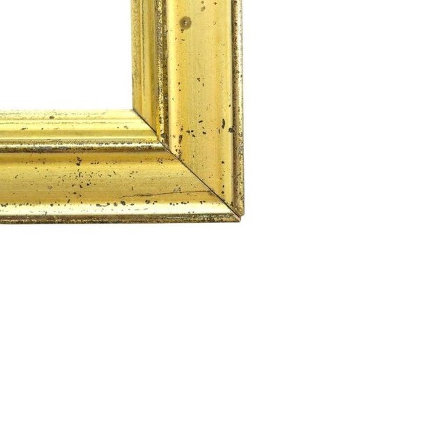Diminutive First Finish Gilt Wood Rectangular Frame C1860 For Sale - Image 6 of 8