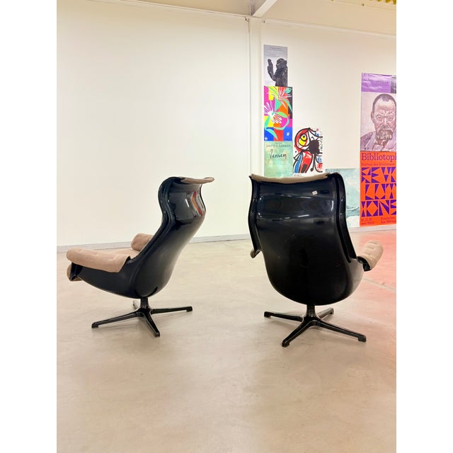 Vintage Lounge Chairs by Svensson Sandstrom for Dux, 1968, Set of 2 For Sale - Image 4 of 6