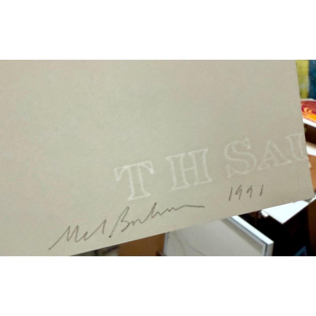 1990s Mel Bochner, Conceptual Art Hand Signed Mel Bochner Lithograph Print Abstract Geometric Ed 30, 1991 For Sale - Image 5 of 8