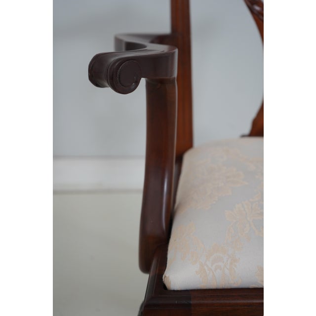 Wood Set of 10 Mahogany Chippendale Dining Chairs For Sale - Image 7 of 18