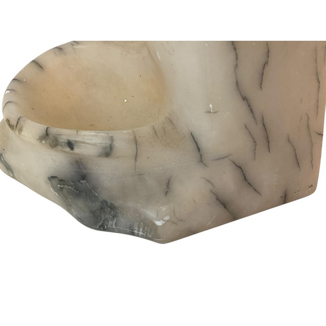 Antique Italian Carved Alabaster Bird Bowl For Sale - Image 10 of 11