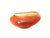 1990s Art Studio Santa Fe Artisan Signed Burnt Orange Organic Shape Glass Bowl 7.5" For Sale - Image 5 of 9