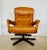 Mid-Century Modern Vintage Swedish Leather Reclining Swivel Chair from Göte Möbler, 1970 For Sale - Image 3 of 16