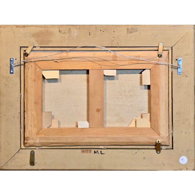 Lucien René Mignon -Costal French Town Scene -1920s Oil Painting For Sale - Image 9 of 9