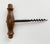 Early 20th Century Antique Wood and Steel Cork Screw For Sale - Image 5 of 6