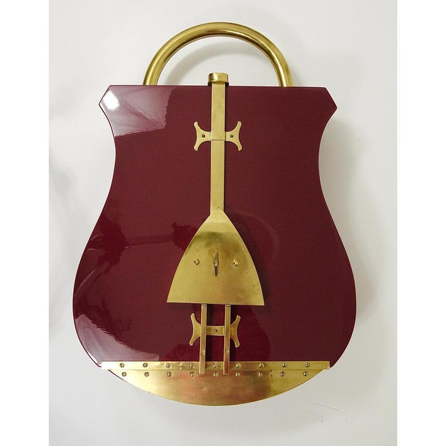 Wood Italian Padlock Home Bar Cabinet, 1970s For Sale - Image 7 of 18