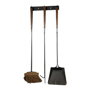 Vintage Set of Fireplace Wall Hanging Tools - Set of 3
