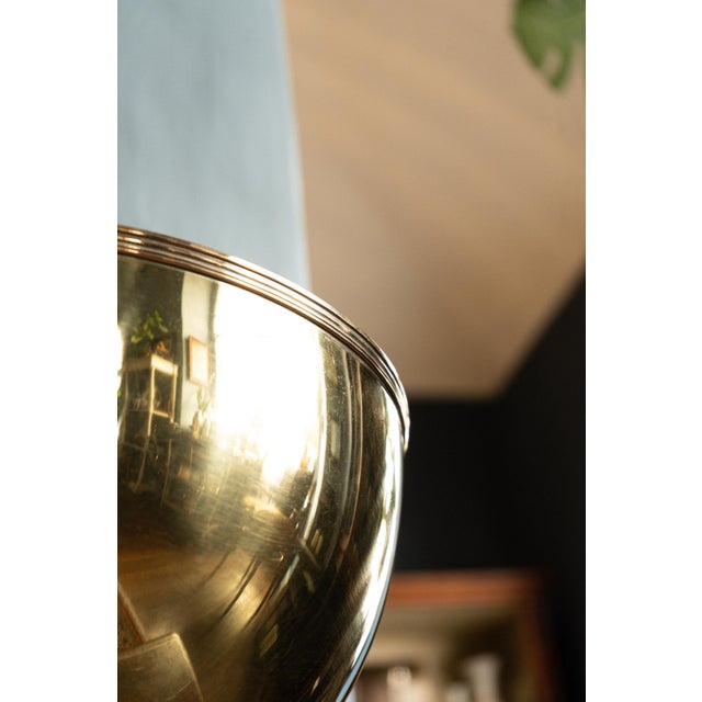 Gold Color Brass Champagne Holder For Sale - Image 3 of 5