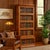 Mission Style Oak Barrister Bookcase 5 Stack-Leaded Glass in Walnut Stain For Sale - Image 15 of 18