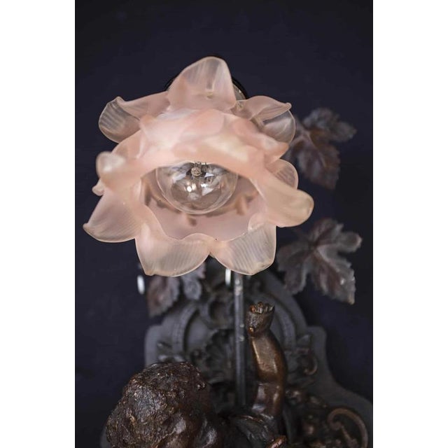 Wall Lamps with Angels, Set of 2 For Sale - Image 4 of 6