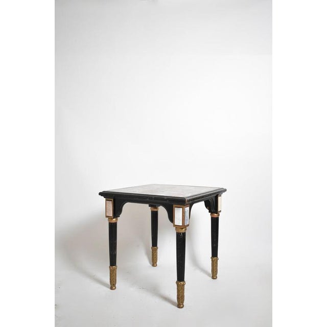 Louis XVI Style Ebonised Pedestal Table, 1930s For Sale - Image 6 of 6