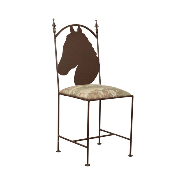 Wrought Iron Horse Head Silhouette Back Side Chair Chairish Download icons in all formats or edit them for your designs. chairish