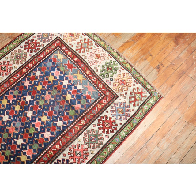 Caucasian Kuba Small Antique Runner For Sale - Image 16 of 18