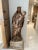 Brown Antique Madonna and Child Carved Sculpture For Sale - Image 8 of 9