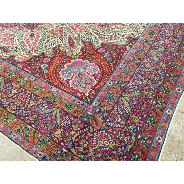 Galerie Shabab Collection Mid-20th Century Persian Yazd Large Carpet For Sale - Image 9 of 12
