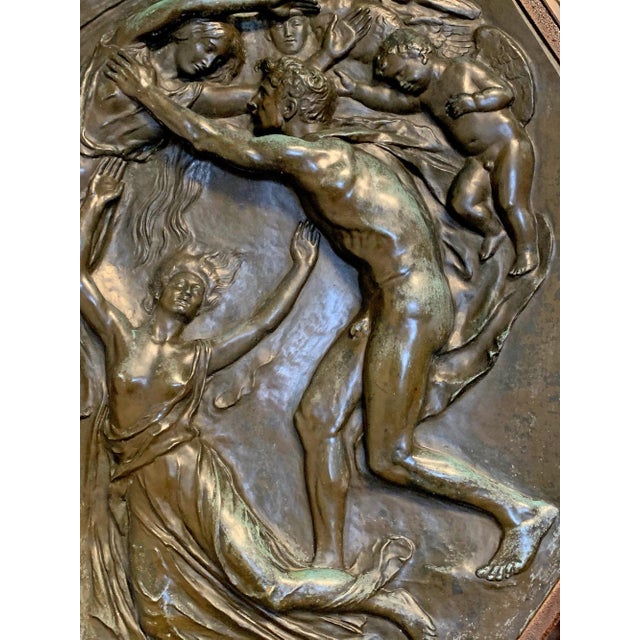 "Spirit Rising," Large Bronze Sculptural Relief Panel. For Sale - Image 4 of 6