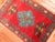 Contemporary Antique Turkish Yastik Oushak Rug Mat For Sale - Image 3 of 6