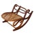 Victorian 1900-1909 Vienna Secession Bent Oak & Cane Rocking Foot W/ Bolt Stool by Thonet No.7001 For Sale - Image 3 of 8