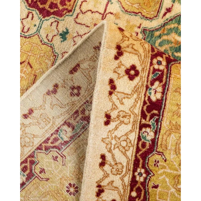 Mogul, One-of-a-Kind Hand-Knotted Area Rug in Ivory, 6' 1" x 9' 4" For Sale In New York - Image 6 of 8