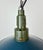 Mid-Century Modern Industrial Blue Enamel Military Pendant Lamp with Cast Aluminium Top, 1960s For Sale - Image 3 of 17