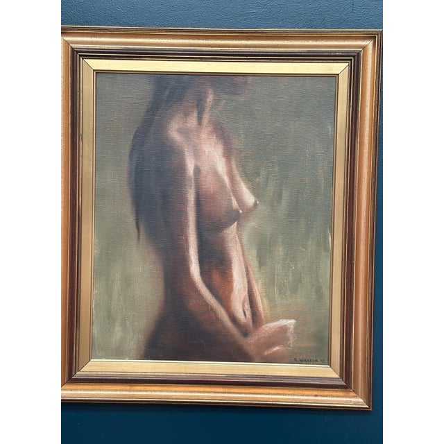 R. Wikheim, Nude Study, 1975, Oil Painting on Canvas, Framed For Sale - Image 16 of 18