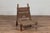 Rustic Indian Low Wooden Chair With Rope Seat and Weathered Appearance For Sale - Image 9 of 16