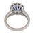 Vintage Gia 2.00 Carat Sapphire Diamond 14k White Gold Ring, Size 6.5 For Sale In Los Angeles - Image 6 of 6