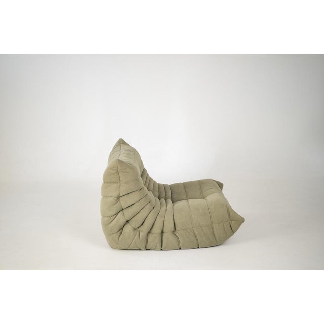 Togo Lounge Chair and Sand Corduroy by Michel Ducaroy for Ligne Roset, 1973, Set of 2 For Sale - Image 9 of 18