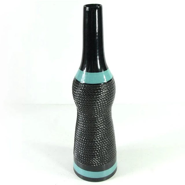 Mid-Century Modern Italian Modernariato Ceramic Vase, 1960s For Sale - Image 3 of 9