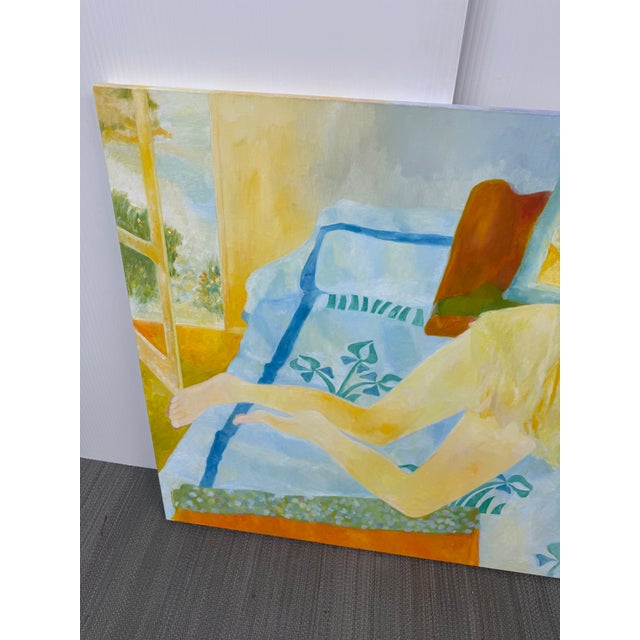 Philip Dizick "Reclining Model" Original Painting For Sale In San Francisco - Image 6 of 12