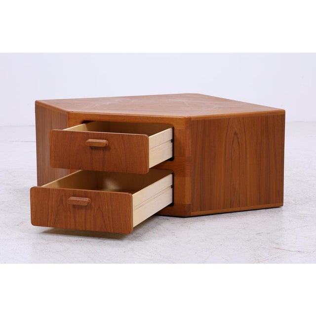 Vintage Danish Teak Corner Chest of Drawers from Dyrlund For Sale - Image 5 of 14