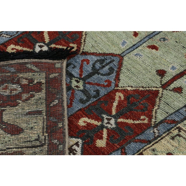 Textile Rug & Kilim’s Tribal Style Runner Rug in Red With Mihrab and Floral Patterns For Sale - Image 7 of 7