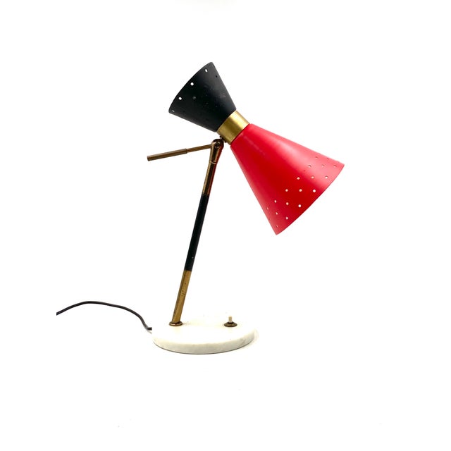 Mid-Century Table Lamp, Stilux Milan Italy 1960 Ca. For Sale - Image 11 of 12