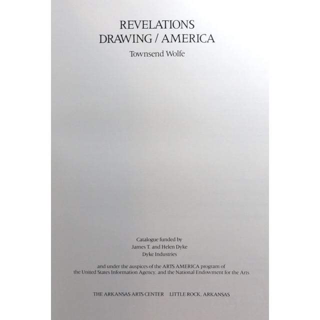 Abstract Expressionism 1988 Art Book, Revelations Drawing America Published by the Arkansas Arts Center, Autographed For Sale - Image 3 of 8