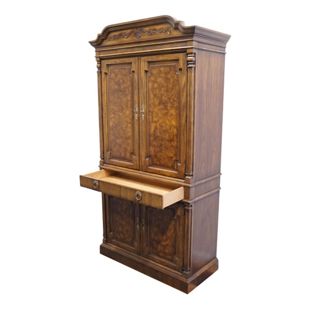 Drexel Heritage Cameo Classics Italian Neoclassical Tuscan Style 41" Clothing Storage Armoire 191-440 For Sale - Image 12 of 18