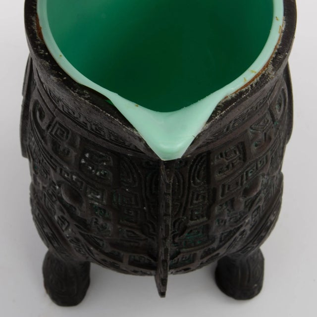 Getz Bros. 1960s Chinese Shang Dynasty Legacy Line Water Pitcher Not James Mont For Sale - Image 9 of 13