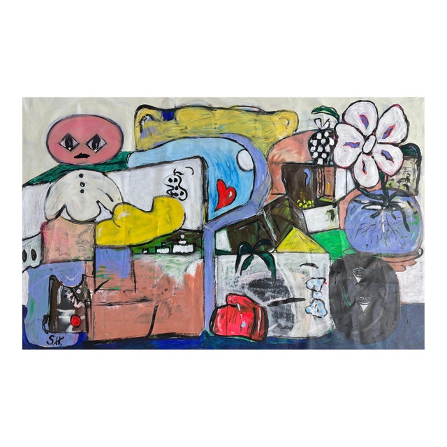 Scott Harper Mixed Media Painting titled “You do You” 43.5 x 66.5 2025 For Sale