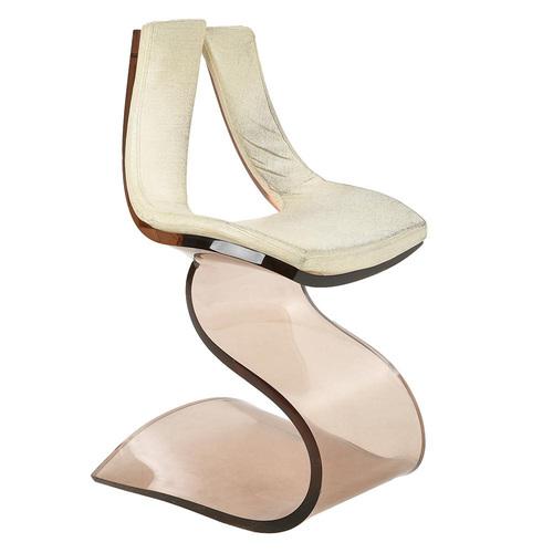 Plastic Acrylic Glass Chair by Michel Dumas, 1970s For Sale - Image 7 of 7