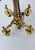 Antique French 5 Light Candelabra Dragon Feet Draped Chains Neoclassical For Sale - Image 14 of 15