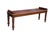 Vintage mahogany window seat/ hall bench featuring English William IV / Regency styling with scrolled bolster rails and...