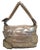 Fendi Gold Leather Straps Small Shoulder Bag in excellent Condition. Strips of gold leather cover exterior over gold...