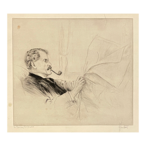 1920s Richard George Matthews Etching of British Prime Minister Ramsay MacDonald