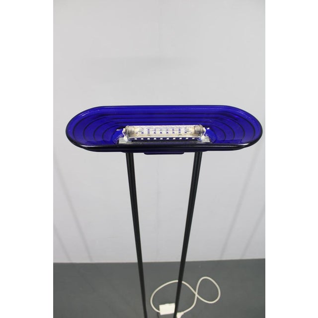 Silver Halogen Floor Lamp with Glass Shade, Europe, 1970s For Sale - Image 8 of 16